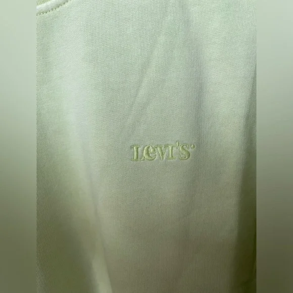 Levi's Relaxed Crewneck Men's Light Green Activewear Sportswear Cotton S NWT - Picture 11 of 13